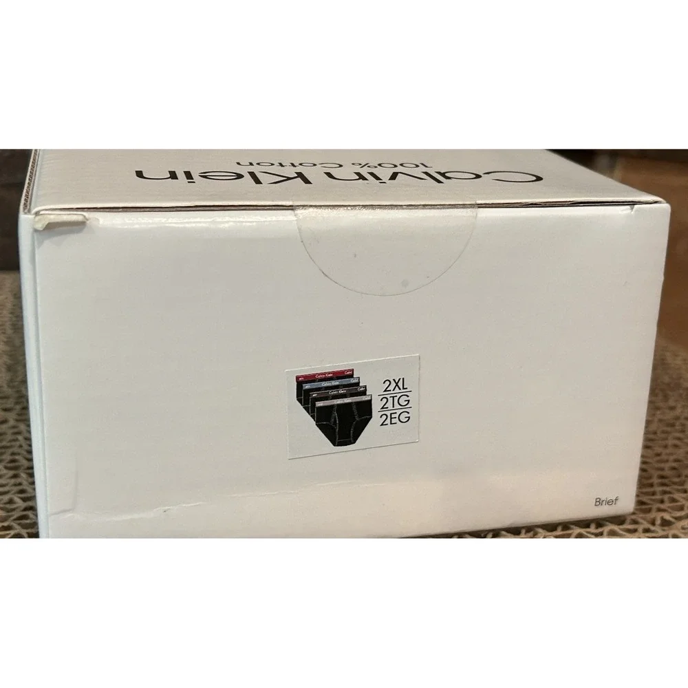 Calvin Klein‎ Classic Fit Brief Black/Colorband Men's Size 2XL 4 Pack New